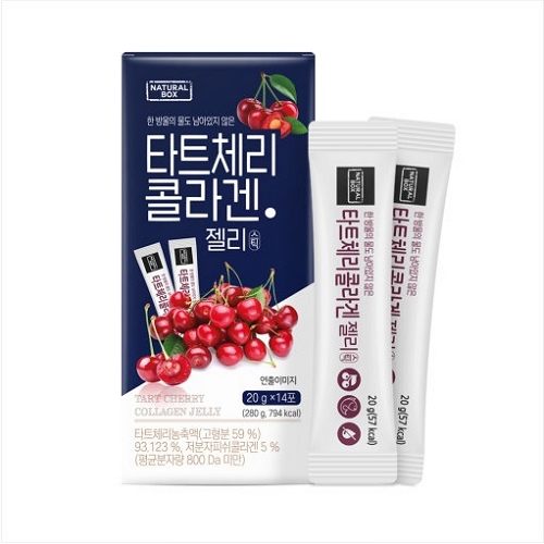 내추럴박스 <b>타트체리 콜라겐</b> 20g x 14포, 1개