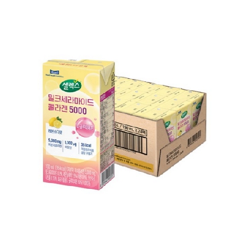 <b>셀렉스</b> 밀크세라마이드 <b>콜라겐</b> 5000 190ml x 24개입, 1개