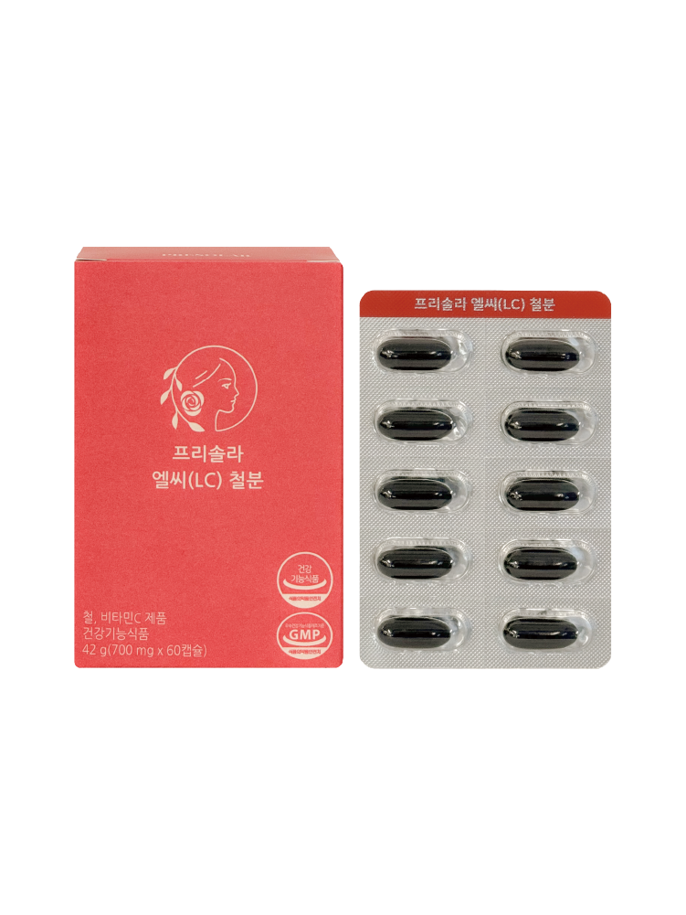 <b>프리솔라</b> 엘씨 철분 700mg x 60캡슐, 1개