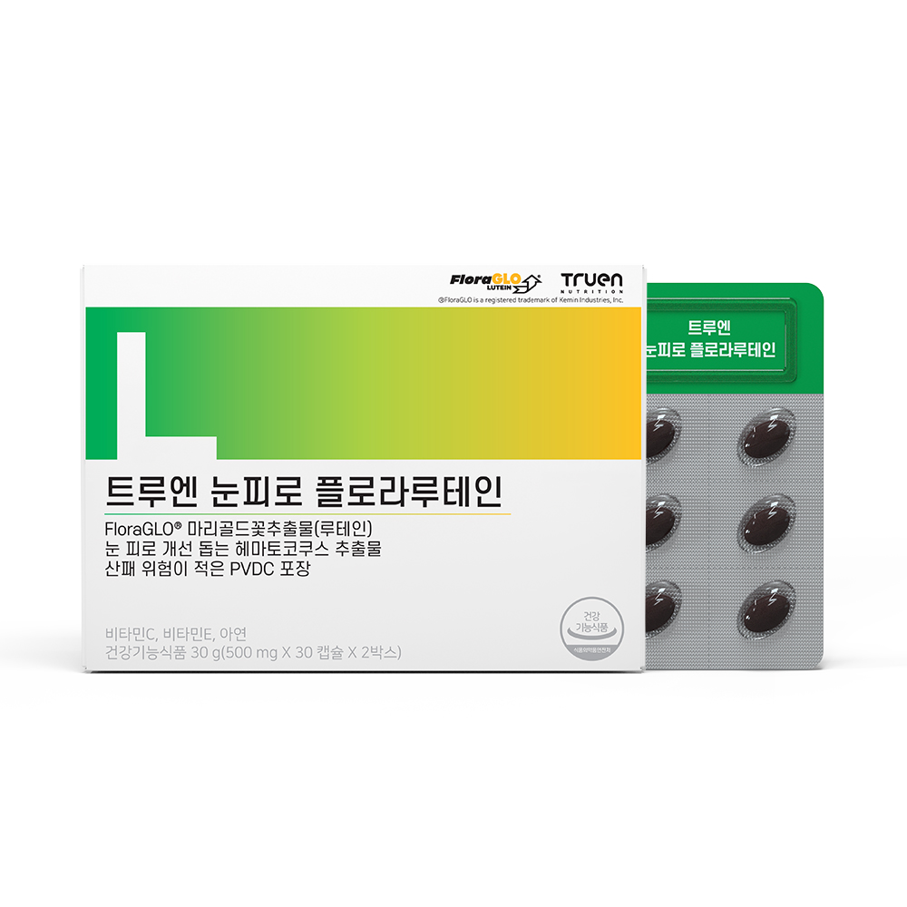 <b>트루엔</b> 눈피로 플로라<b>루테인</b> 500mg x 60캡슐, 1개