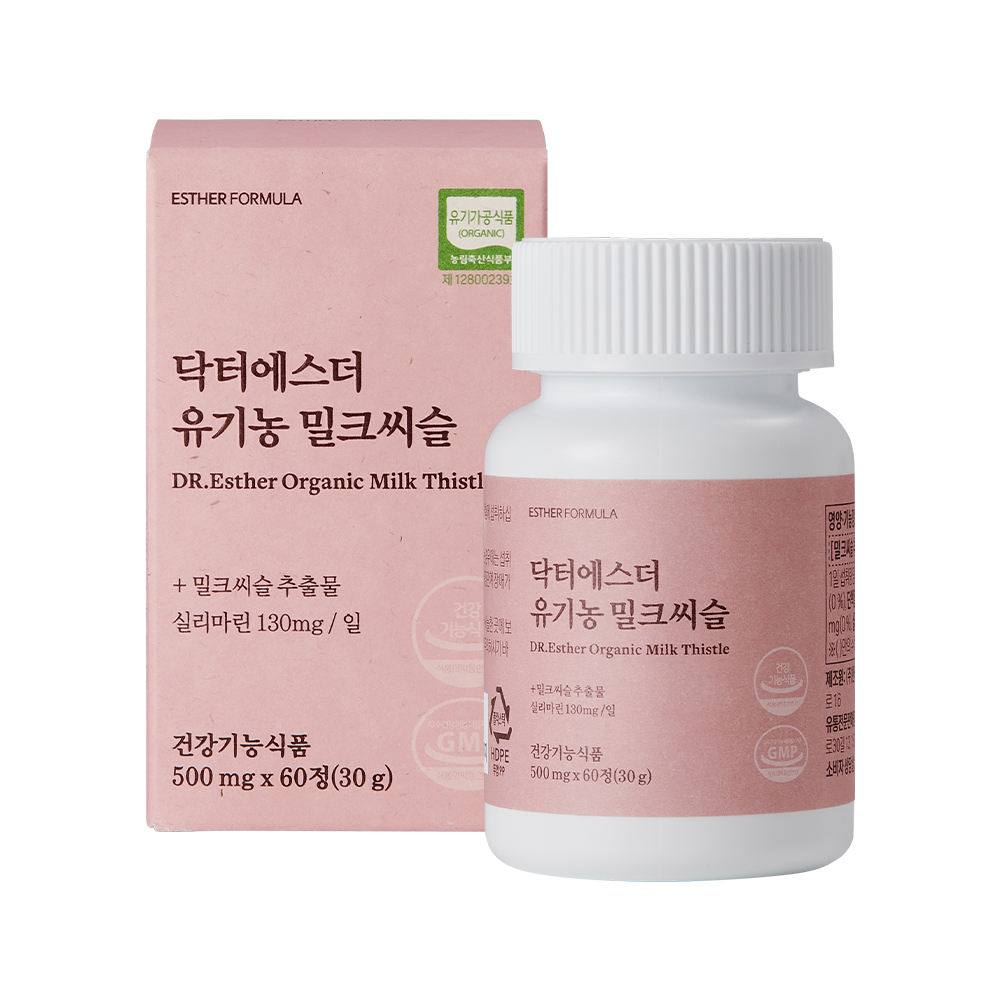 에스더포뮬러 닥터에스더 <b>유기농 밀크씨슬</b> 500mg x 60정, 1개
