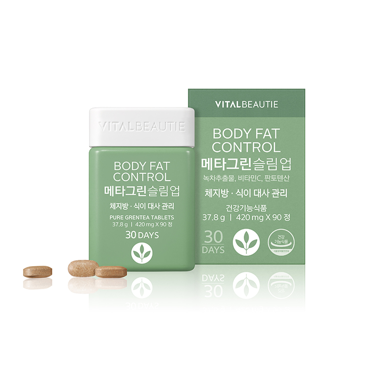 바이탈뷰티 <b>메타그린 슬림업</b> 420mg x 90정, 1개