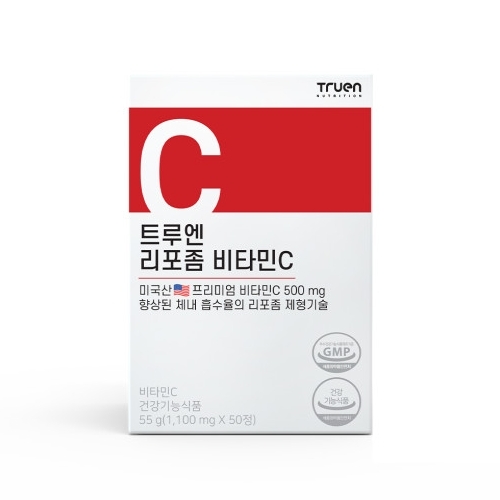 <b>트루엔</b> 리포좀 <b>비타민C</b> 1100mg x 50정, 2개