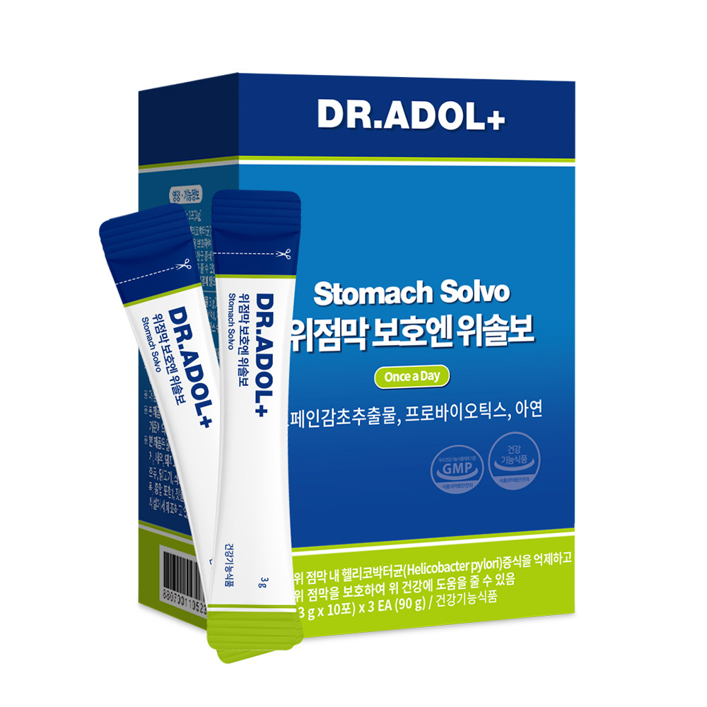 <b>닥터아돌</b> 위점막 보호엔 위솔보 3g x 30포, 3개