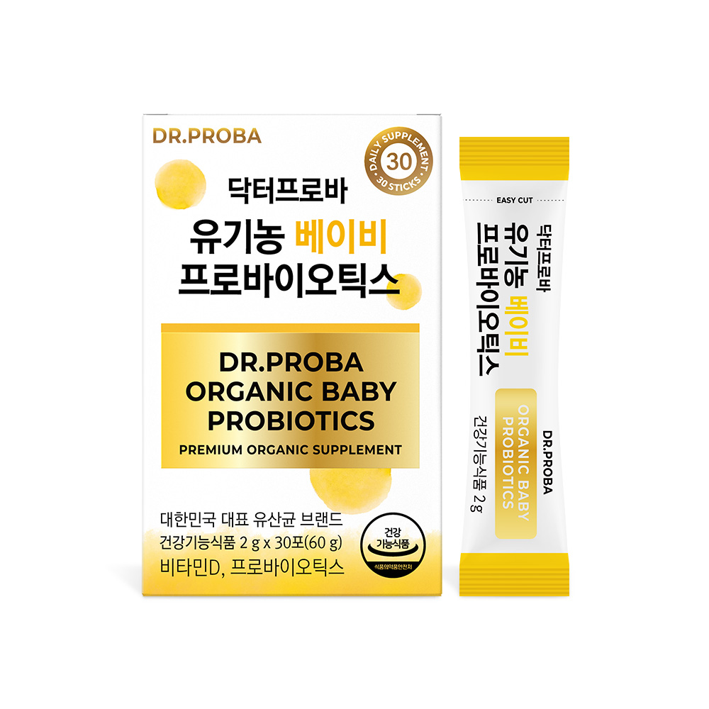 닥터프로바 유기농 베이비 유산균 2g x 30포, 3개
