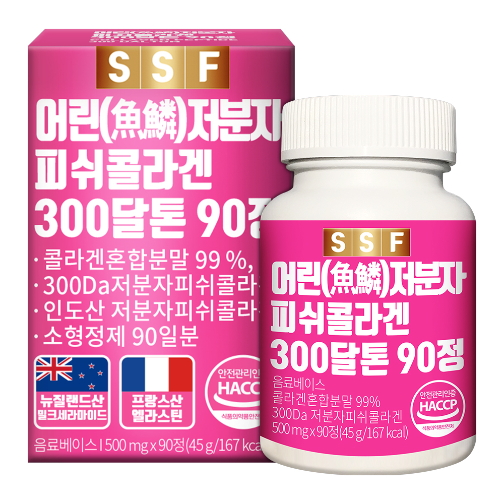 순수식품 어린 <b>저분자 피쉬콜라겐 99</b> 500mg x 60정, 4개