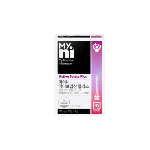 마이니 액티브<b>엽산</b> 플러스 300mg x 60정, 1개
