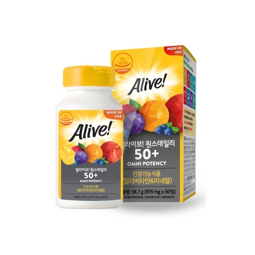 네츄럴라이프얼라이브 얼라이브 원스데일리 50+ 979mg x 60정, 1개