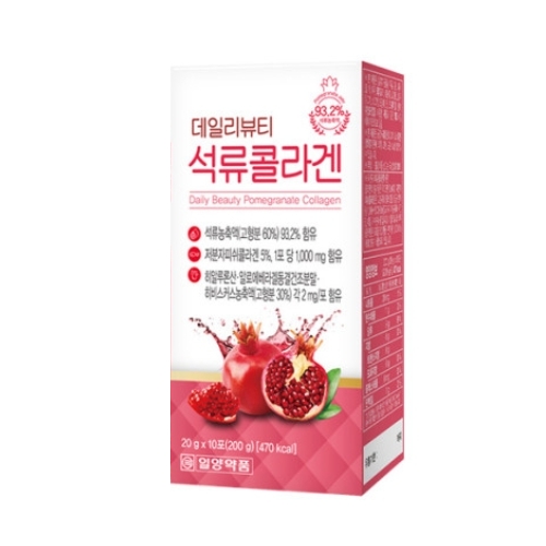 일양약품 <b>데일리뷰티 석류콜라겐</b> 20g x 10포, 1개
