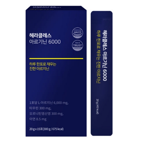헤라클레스 <b>아르기닌</b> 6000 20g x 15포, 4개