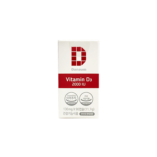<b>다나음</b> 비타민D3 2000IU 130mg x 90캡슐, 2개