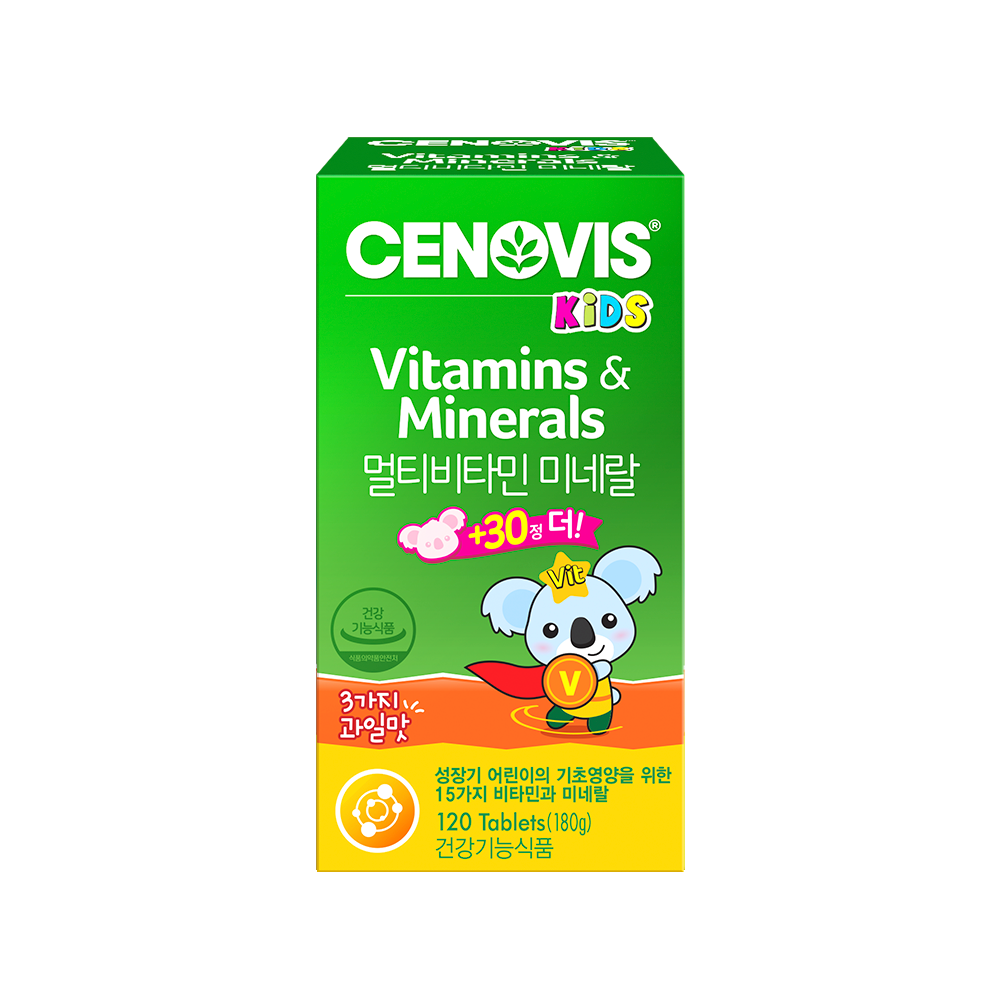 세노비스 키즈 멀티<b>비타민</b> 미네랄 1500mg x 120캡슐, 1개