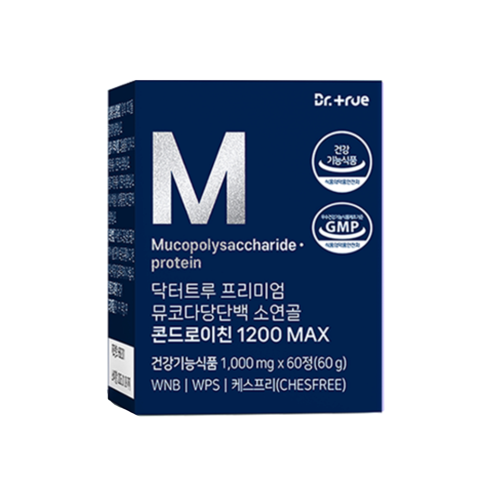 닥터트루 프리미엄 뮤코다당단백 소연골 콘드로이친 1200 MAX 1000mg x 60정, 3개