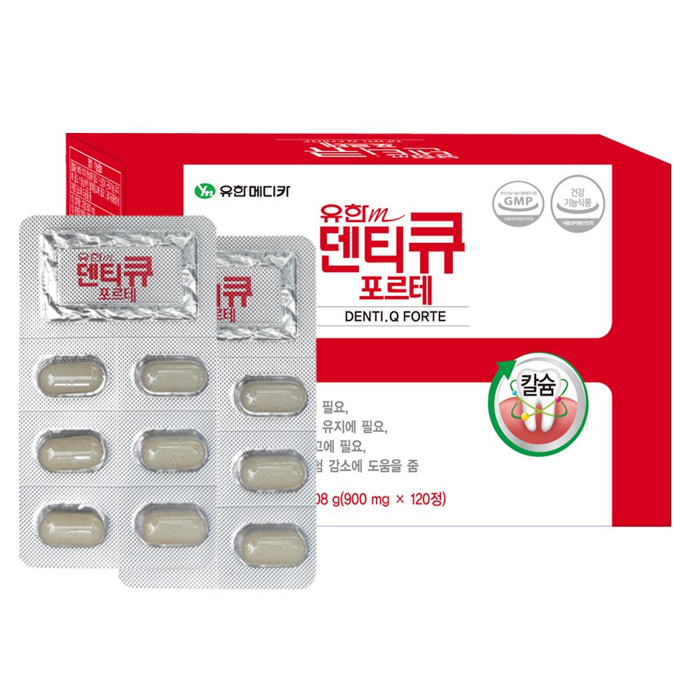 유한메디카 덴티큐 포르테 900mg x 120정, 1개