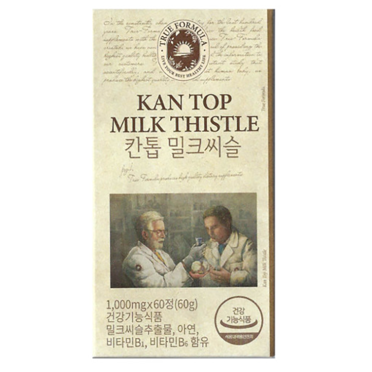 트루포뮬러 <b>칸톱 밀크씨슬</b> 1000mg x 60정, 1개