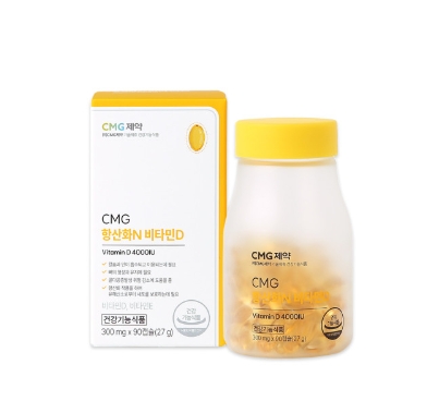 CMG제약 항산화N <b>비타민D</b> 300mg x 90캡슐, 1개
