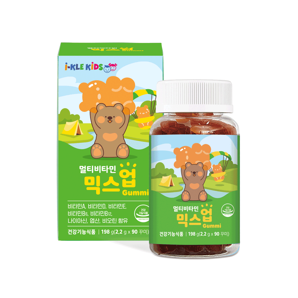 아이클키즈 멀티 비타민 믹스업 2.2g x 90구미, 1개