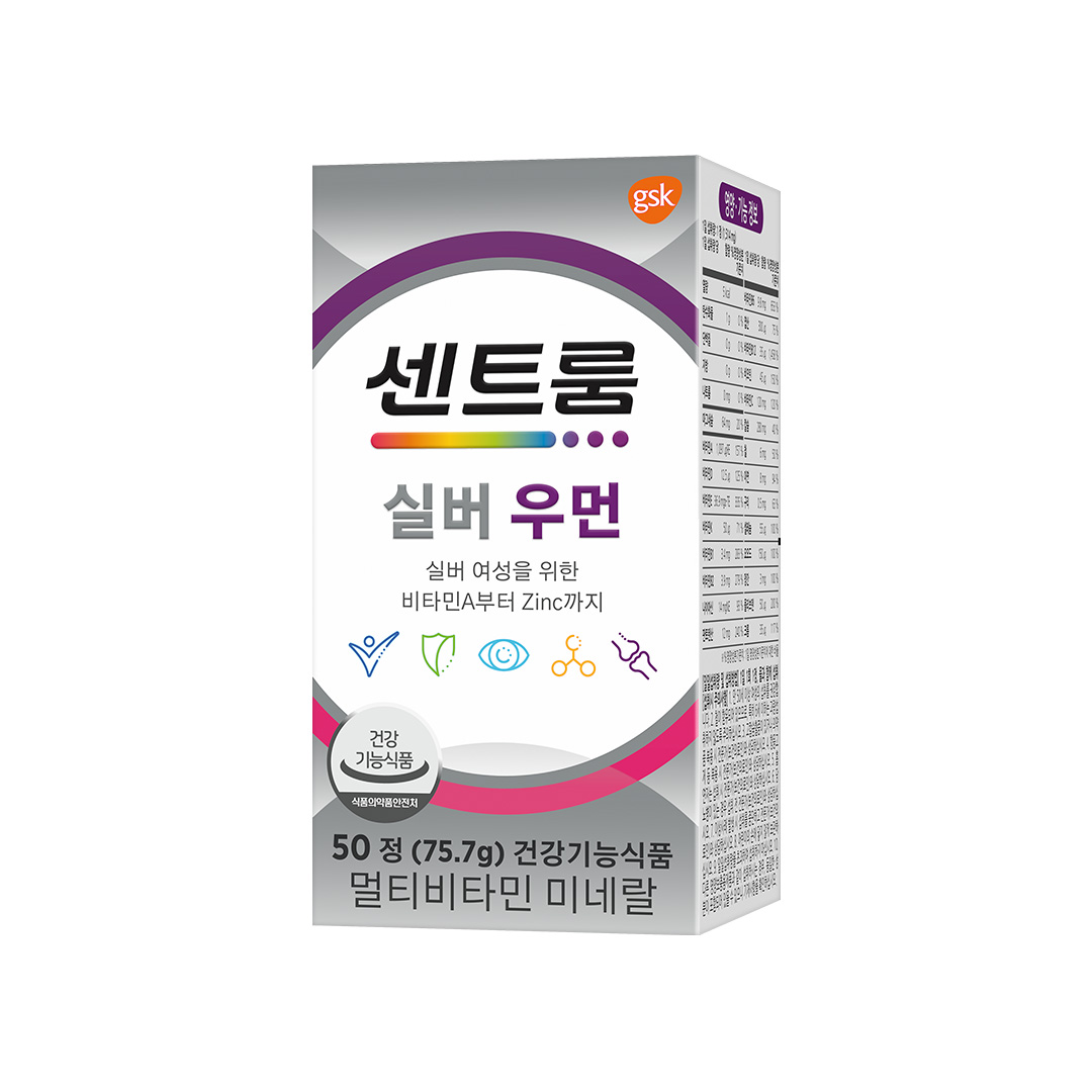 <b>센트룸</b> 실버 우먼 멀티비타민 미네랄 1514mg x 50정, 1개