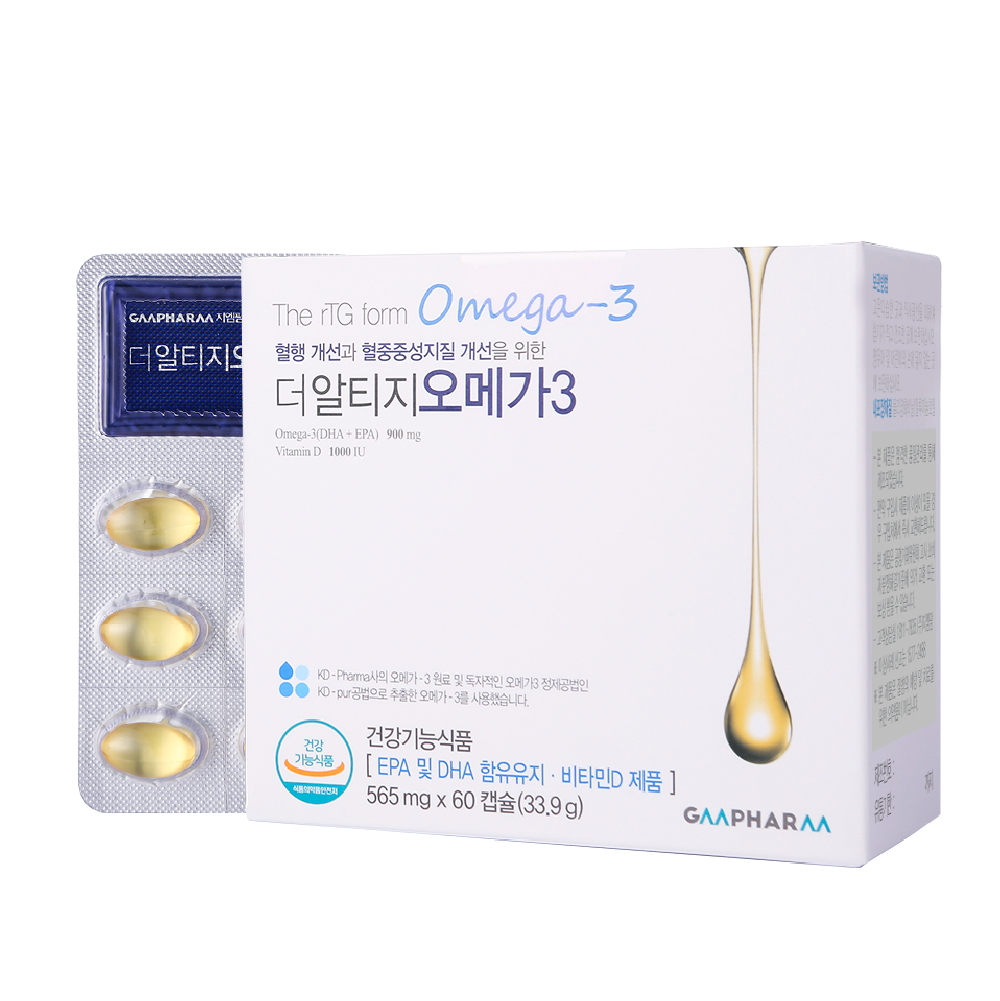 <b>지엠팜</b> 더 알티지 오메가3 565mg x 60캡슐, 1개