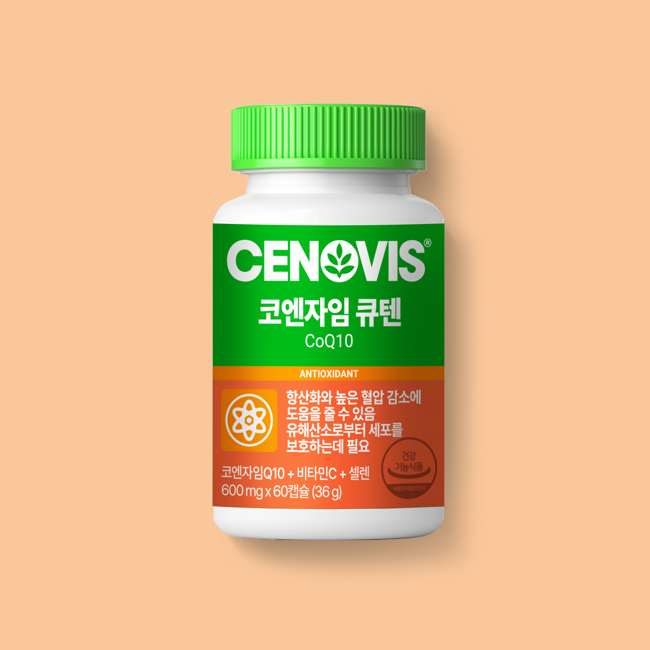 세노비스 <b>코엔자임</b> 큐텐 600mg x 60캡슐, 1개