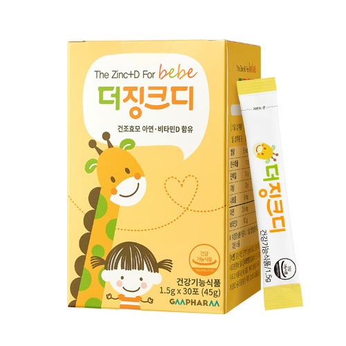 지엠팜 <b>더징크디</b> 1.5g x 30포, 3개
