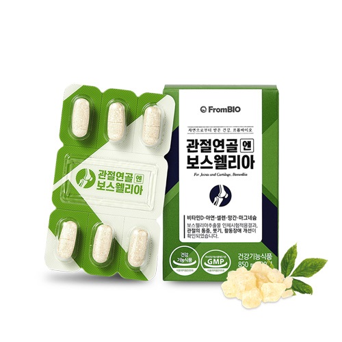 프롬바이오 <b>관절</b>연골 엔 보스웰리아 850mg x 30정, 4개