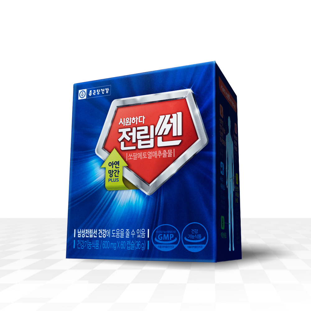 종근당건강 시원하다 전립쎈 600mg x 60캡슐, 2개