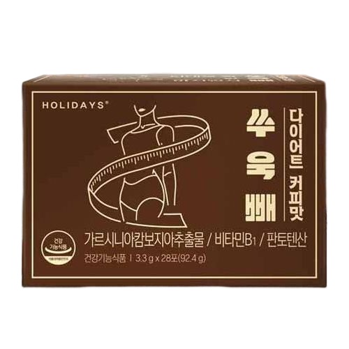 홀리데이즈 쑤욱빼 다이어트 커피맛 3.3g x 28포, 3개
