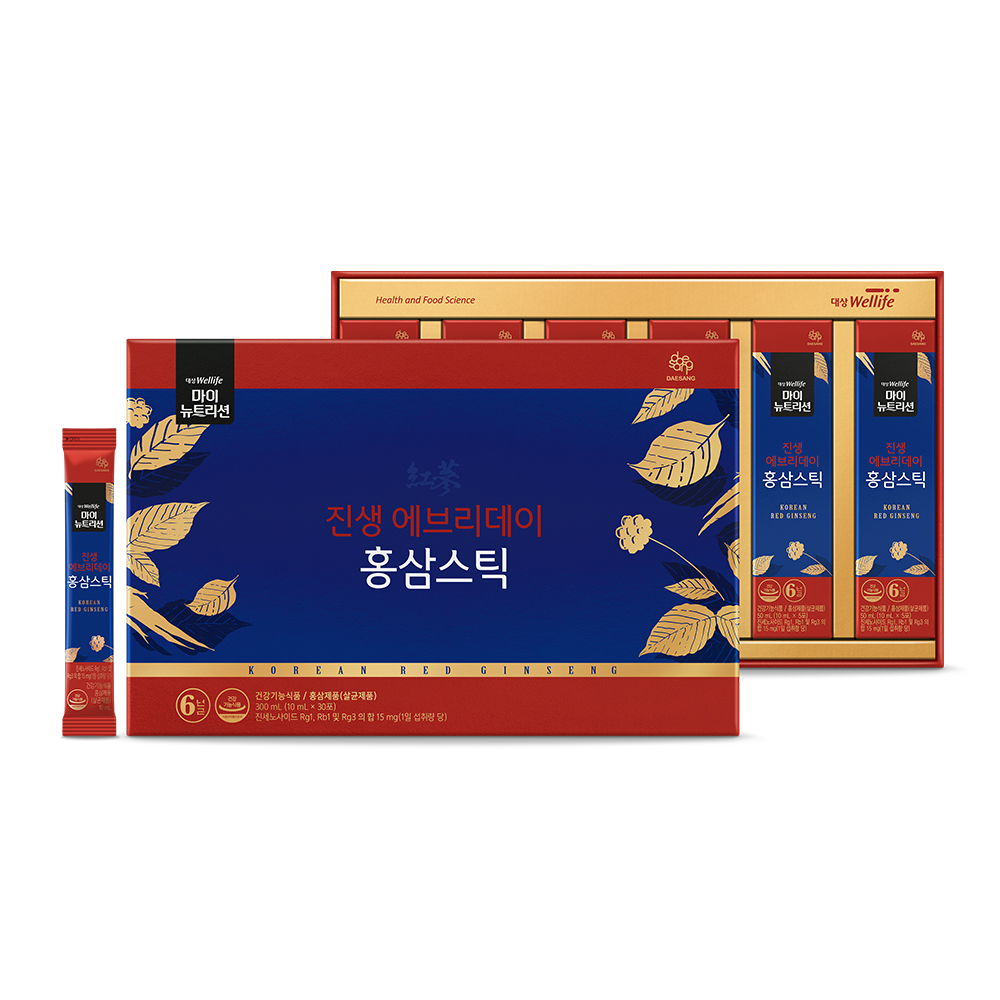 대상웰라이프 <b>진생</b>에브리데이 홍삼스틱 10ml x 30포, 1개