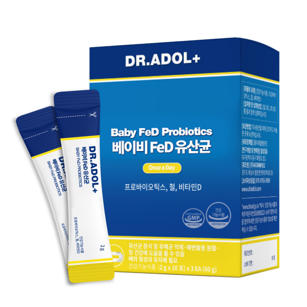 <b>닥터아돌</b> 베이비 FeD 아기유산균 2g x 30포, 1개