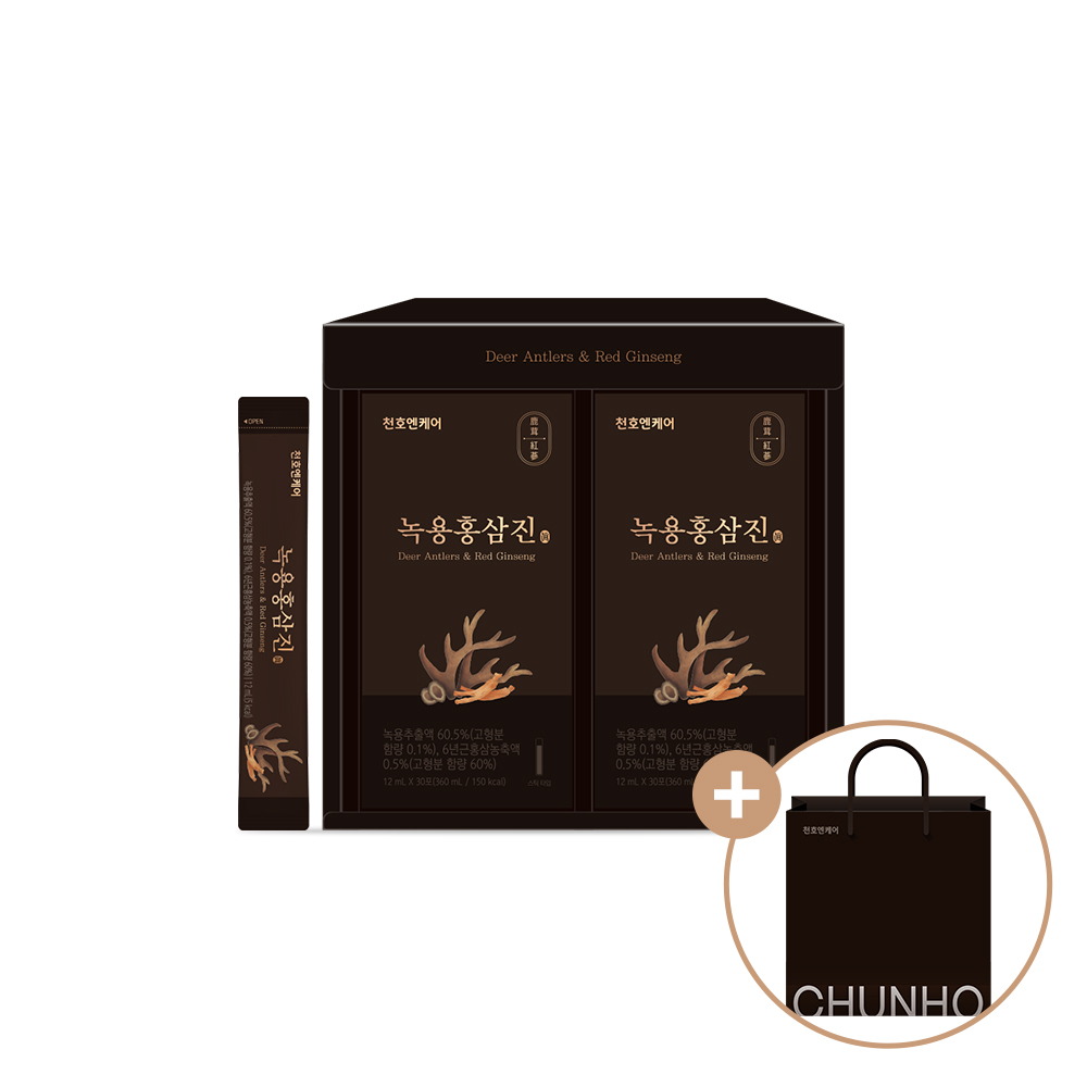천호엔케어 녹용홍삼진 10ml x 60포, 1개