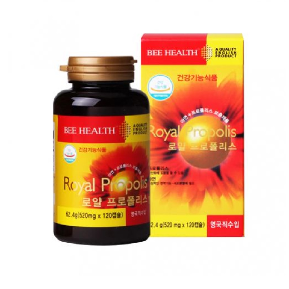 <b>비헬스</b> 로얄 프로폴리스 520mg x 120캡슐, 1개