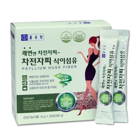 종근당건강 <b>차전자피 식이섬유</b> 6g x 30포, 2개