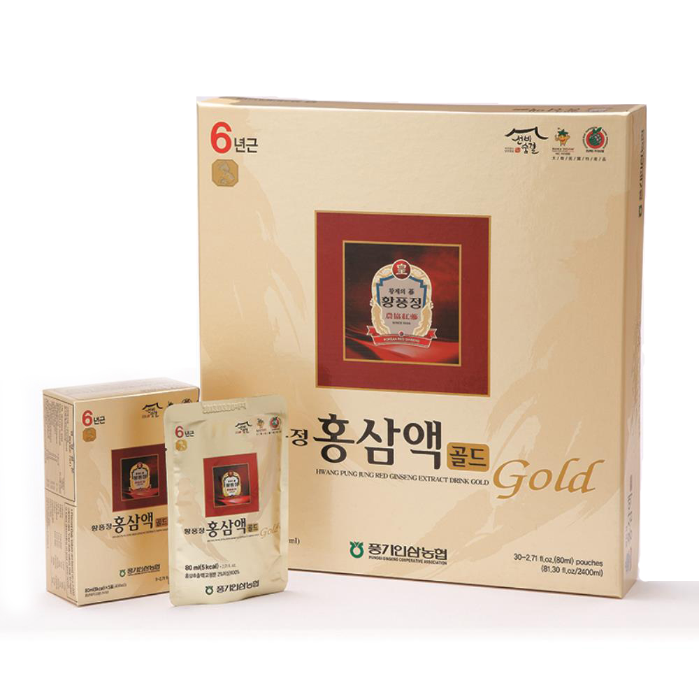 <b>6년근 홍삼액골드 80ml</b> x 30개입, 케이스없음