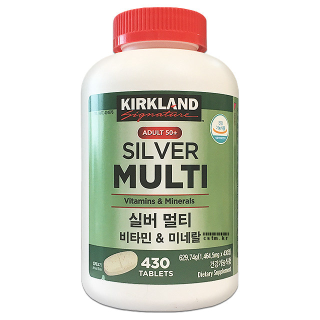 커클랜드 실버 멀티 비타민 &amp; 미네랄 1464.5mg x 430정, 1개