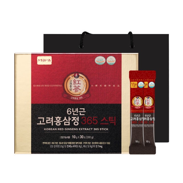 정원삼 6년근 고려홍삼정 365스틱 10g x 30포, 1개