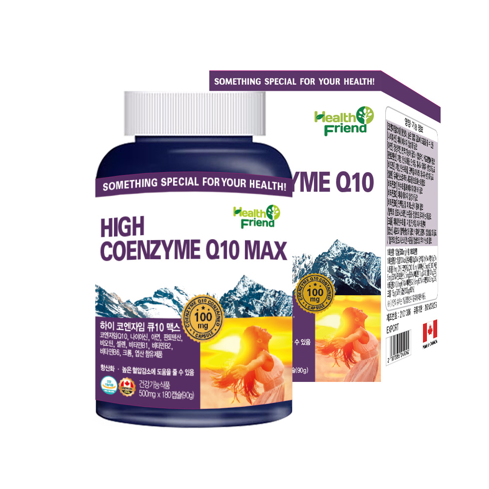 <b>헬스프랜드</b> 하이 코엔자임 Q10 맥스 500mg x 180캡슐, 1개