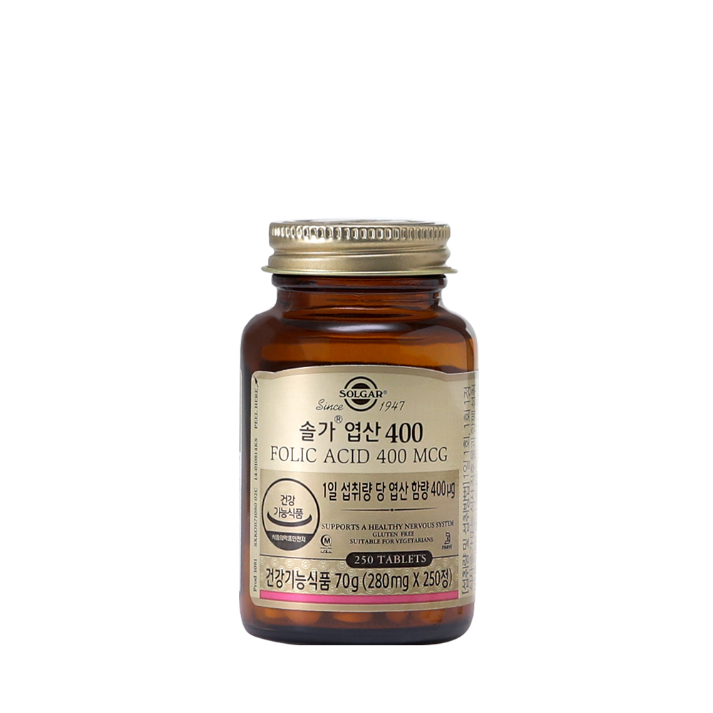 <b>솔가 엽산</b> 400 280mg x 250정, 1개