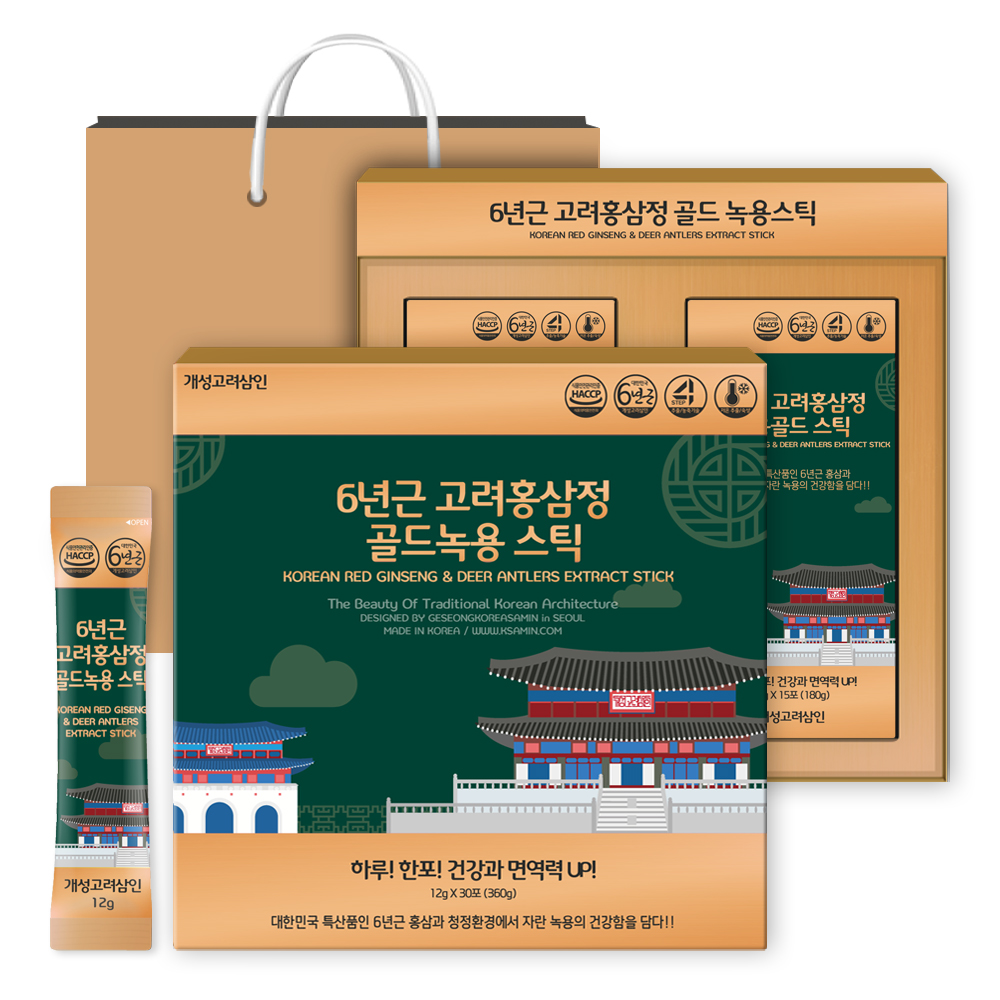 6년근 고려홍삼정스틱골드 제품 이미지