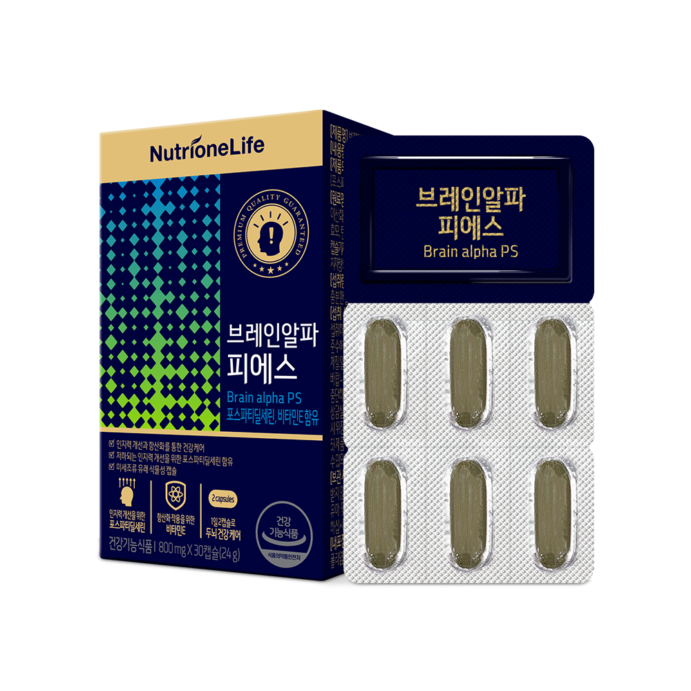 뉴트리원 브레인알파 피에스 800mg x 30캡슐, 1개