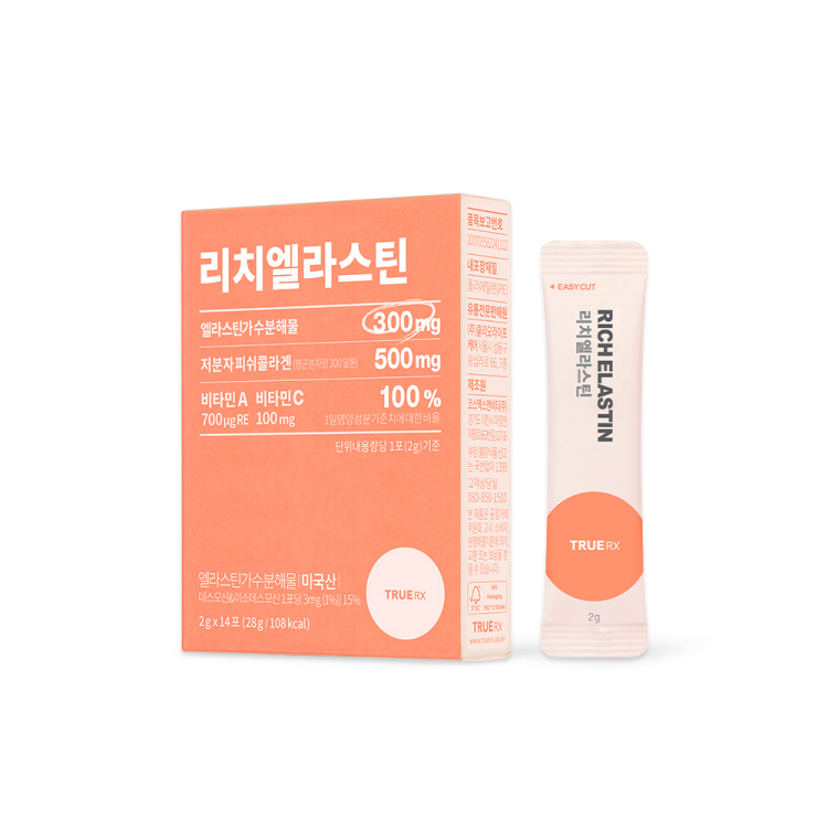 트루알엑스 리치엘라스틴 콜라겐 2g x 14포, 3개