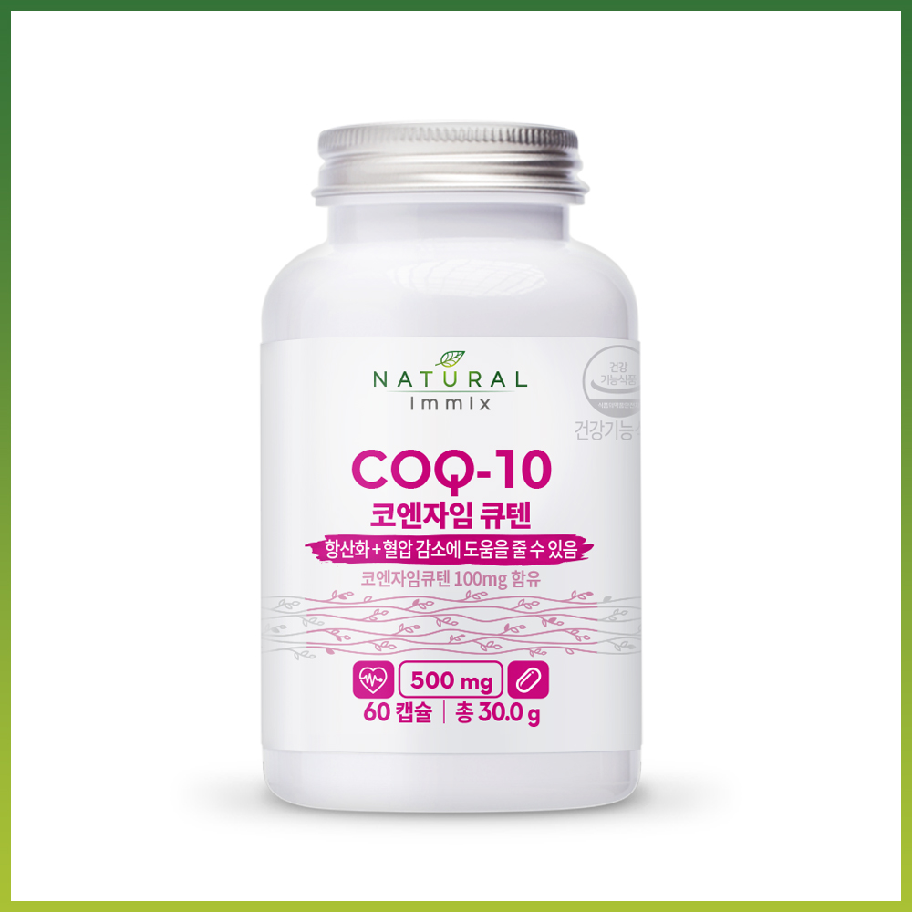 내추럴이믹스 코엔자임 큐텐 COQ10 500mg x 60캡슐, 1개