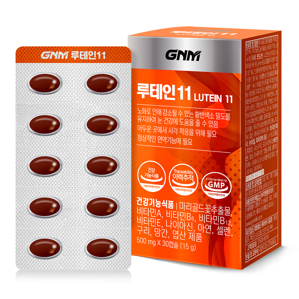 GNM자연의품격 루테인11 500mg x 30캡슐, 6개