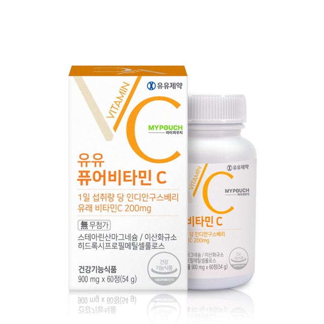 마이파우치 <b>퓨어</b> <b>비타민</b>C 900mg x 60정, 1개