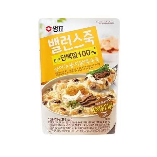 밸런스죽 능이누룽지닭백숙죽