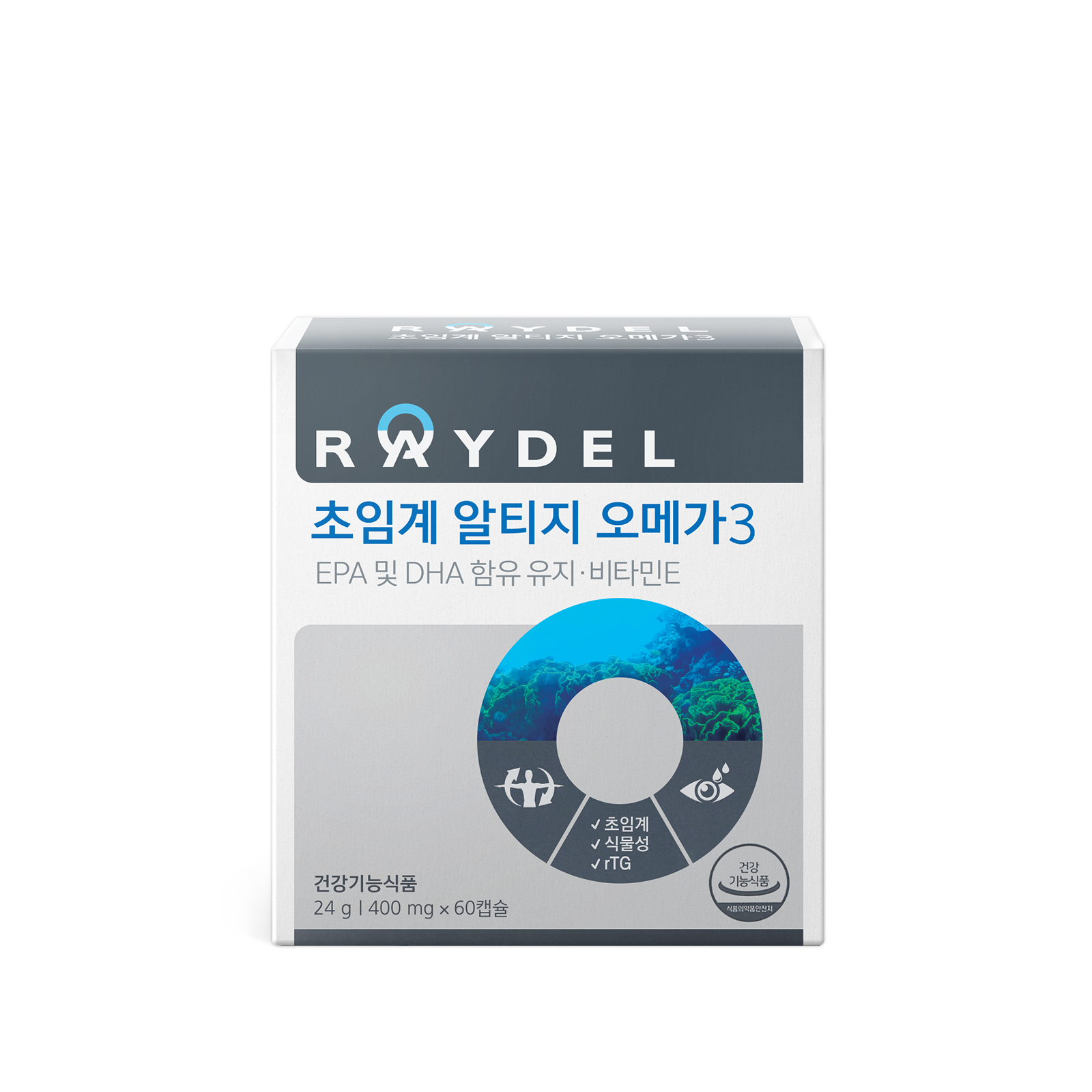 <b>레이델</b> 초임계 알티지 오메가3 400mg x 60캡슐, 3개