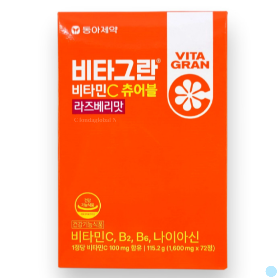 비타그란 비타민C 츄어블 라즈베리맛 1600mg x 72정, 1개