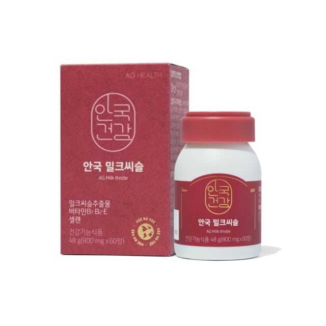 안국건강 안국 밀크씨슬 800mg x 60캡슐, 3개
