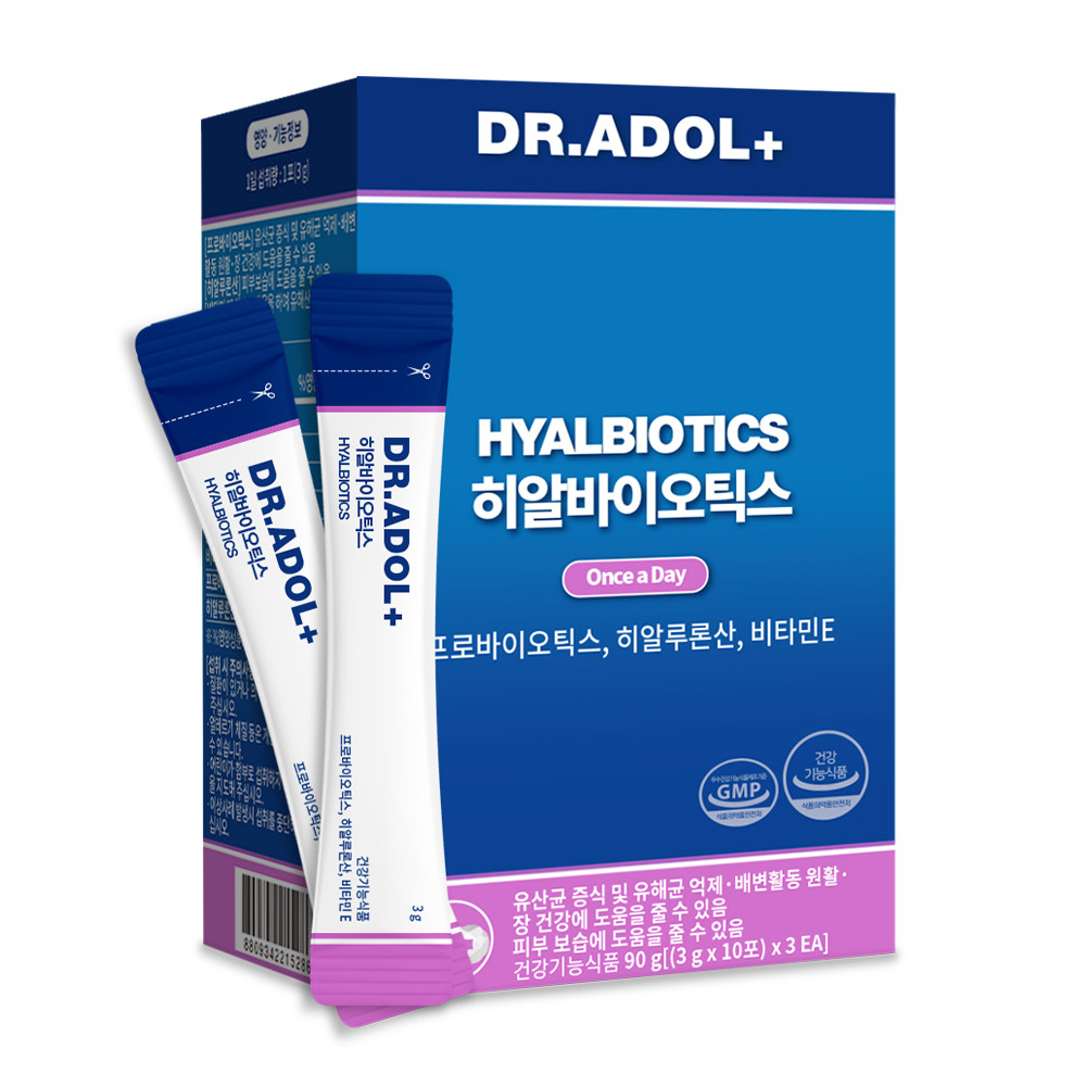 <b>닥터아돌</b> 히알바이오틱스 3g x 30포, 1개