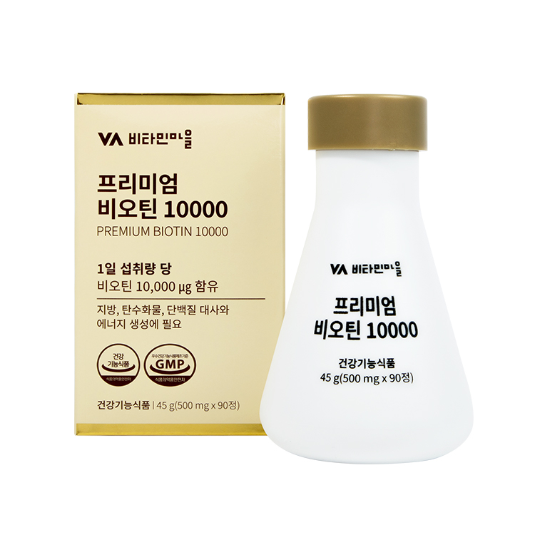 비타민마을 프리미엄 비오틴 10000 500mg x 90정, 1개